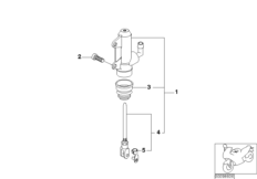 Rear brake master cylinder