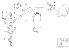 Rear brake master cylinder