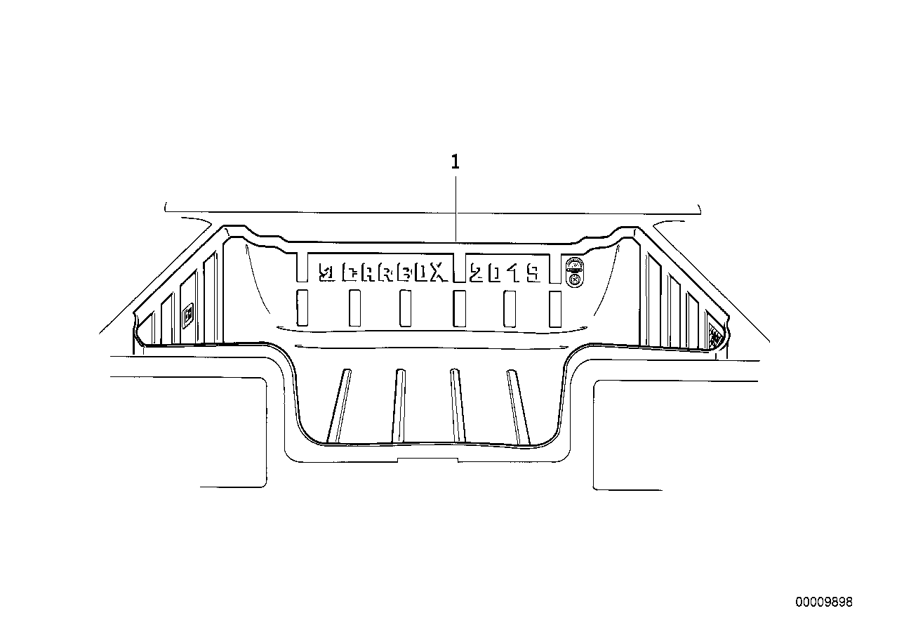 Luggage compartment pan