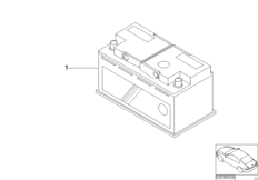 Batteria originale BMW riempita