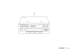 Cassette-radio met CD-besturing