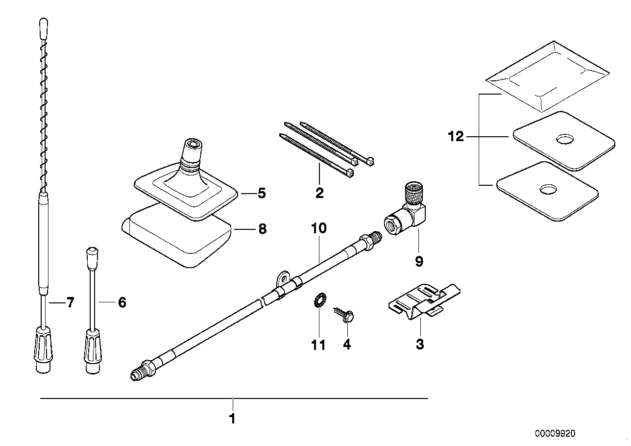 Extra set raamantenne