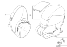 Sistema porta-equipajes delant.