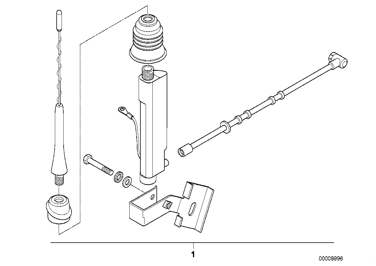 Antena de vareta curta